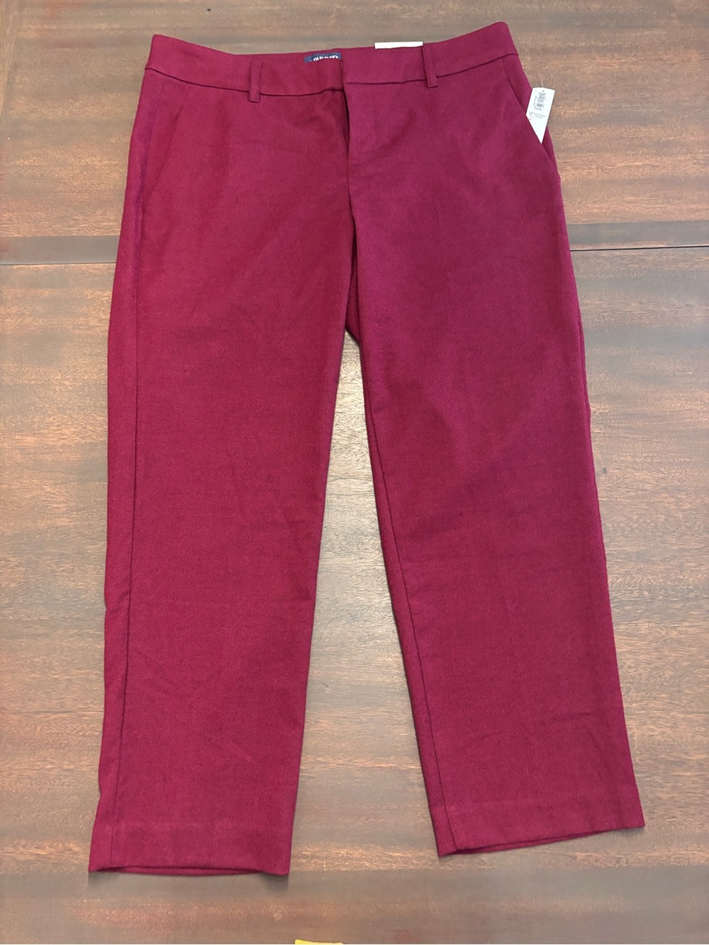 NWT Old Navy Harper Mid-Rise Pants in Burgundy - Size 10